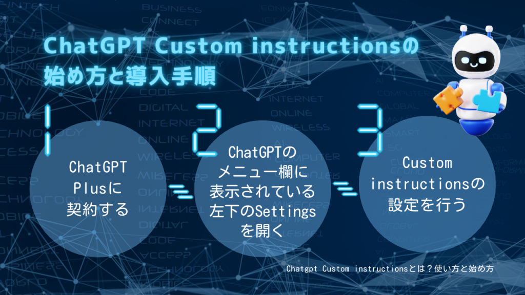ChatGPT Custom instructionsの始め方と導入手順
