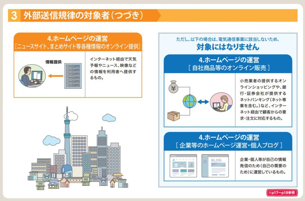 外部送信規律の対象者（つづき）｜総務省