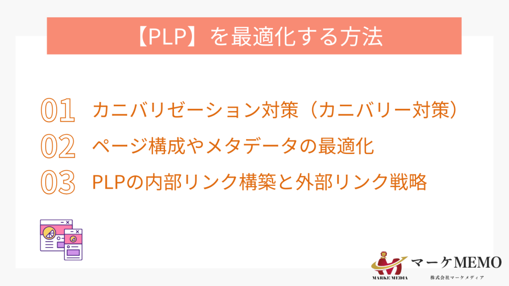 PLPを最適化する方法を図解しています。